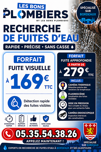 Recherche de Fuite eau Begles